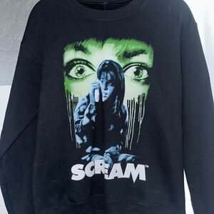 Black Scream Graphic Sweatshirt